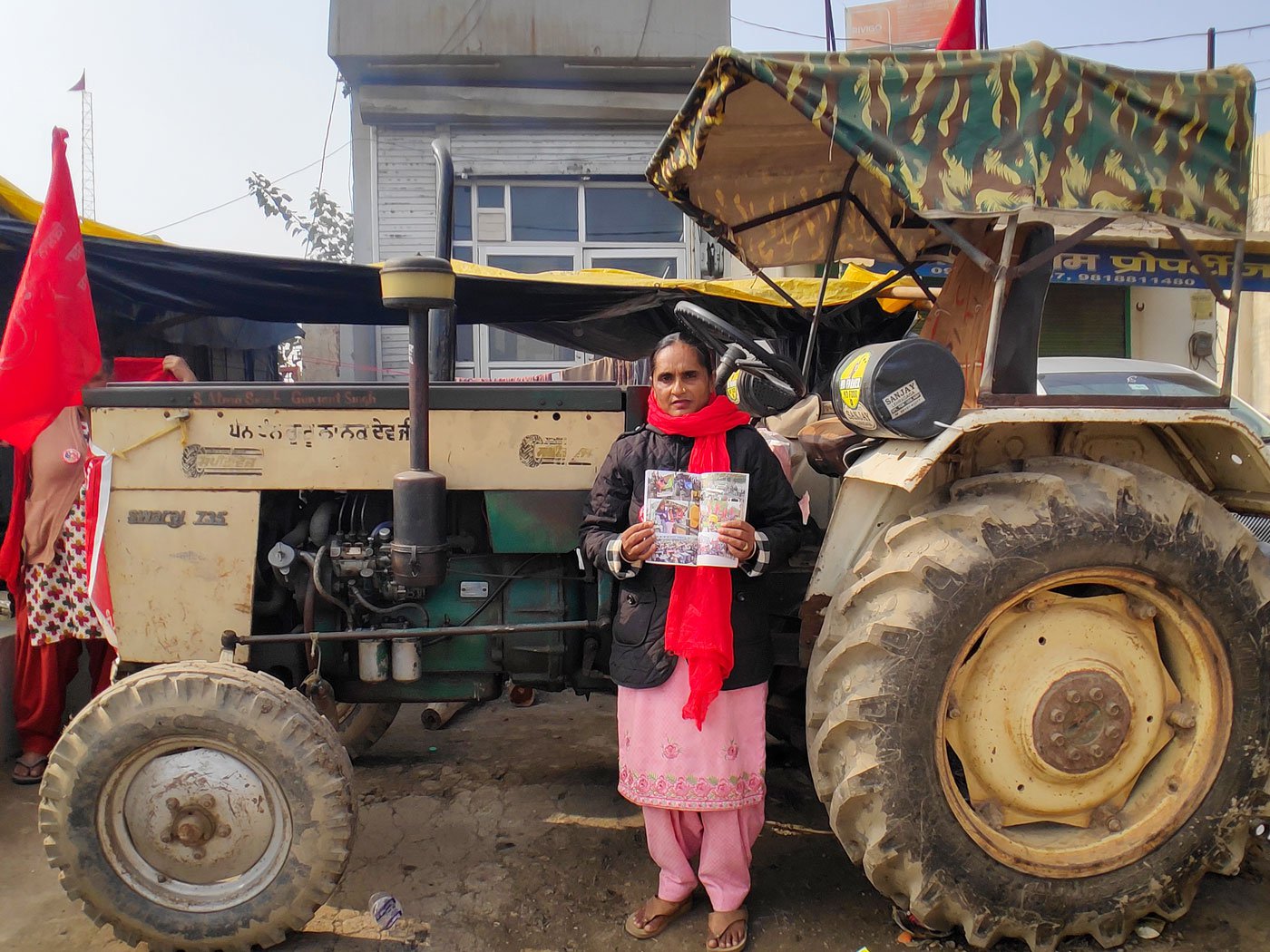 Sarbjeet Kaur drove her tractor for more than 400 kilometres from her village in Punjab to the Singhu farmers’ protest site, and is now ready to participate in the tractor rally on January 26