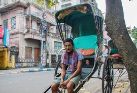 Lallan Paswan: trying to pull on in Kolkata