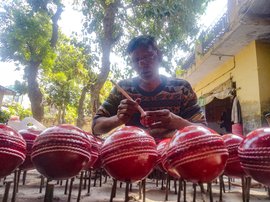 All work and no play for cricket ball makers