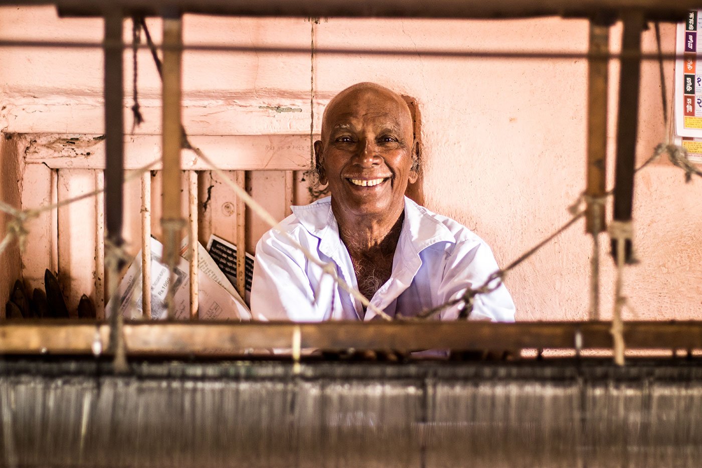 Vasant Tambe is the among the last four handloom weavers in the Rendal village alive