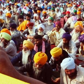 Punjabi farmers protest against the farm bill 2020