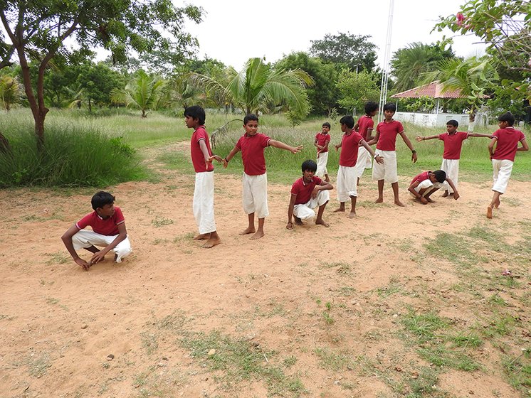 A game of kho-kho on a Saturday afternoon