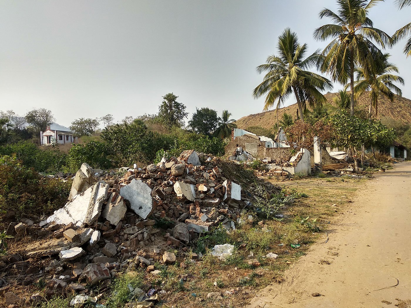 Houses demolished in Pydipaka in May – June 2016
