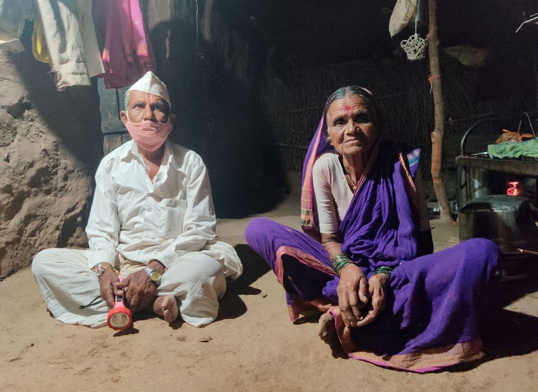 Left: Krishna's grandparents, Raghunath and Sundarbai Gawade. Right: His father, Prabhakar Gawade. They did not think his anxiety would get worse