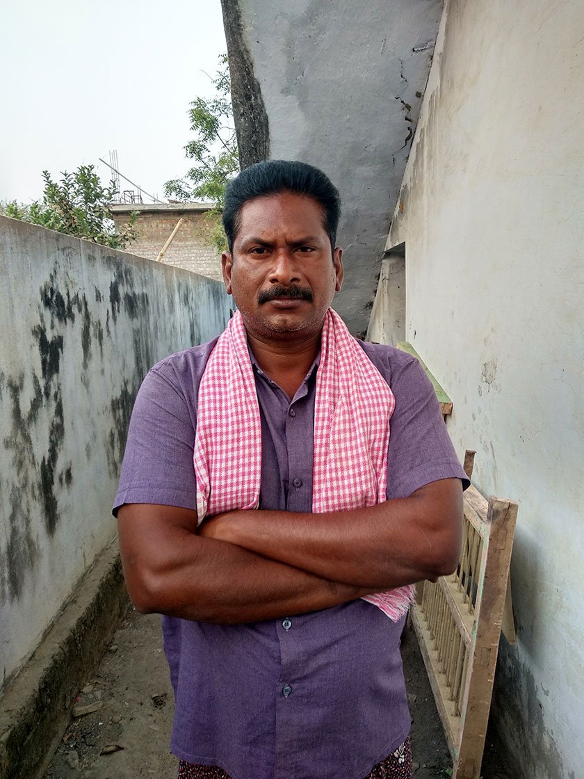 Banala Naga Poornayya, 32, one of the affected farmers and who spent 24 days in Nuzvid Sub-jail. 
