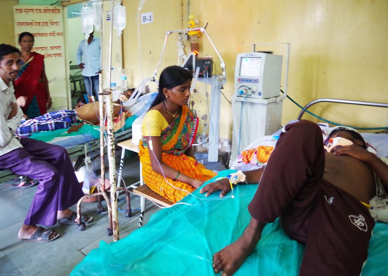 ICU of the Yavatmal Government Medical College and Hospital where farmer-patients were recuperating from the pesticide-poisoning effects in September 2017