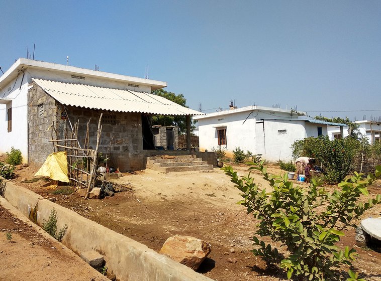 The small and unfurnished houses in the Pydipaka R&R colony