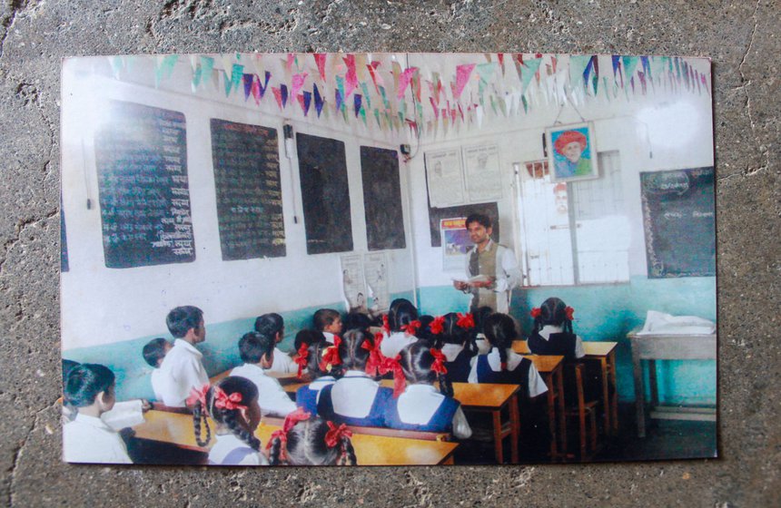 The ZP school had as many as 55-60 students (left) more than a decade ago