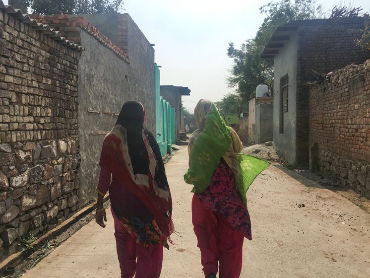 Bahar (left): 'People say it happened because it was our destiny. But we blame the hills'. Faaiza (right) 'One [child] barely learnt to sit, and I had another'

