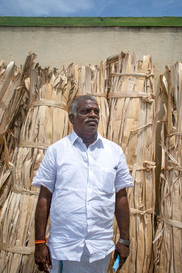 Left: Pookadai Ramachandran, president of the Madurai Flower Market Association has been in the jasmine trade for over five decades
