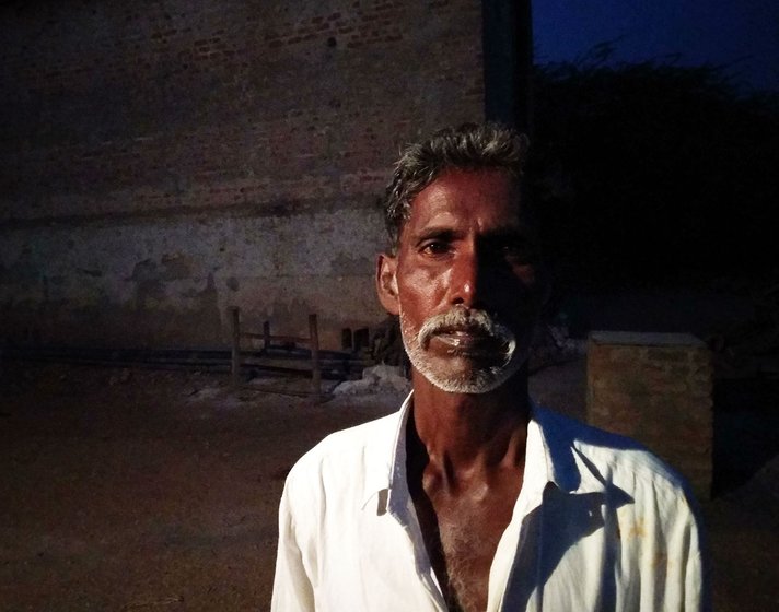 a portrait of a Dalit farmer