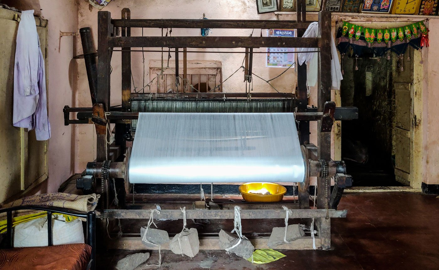 During the Covid-19 lockdown, Vasant sold this handloom to raise money to make ends meet