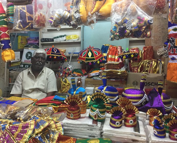 G. Muthu Pandi at his shop