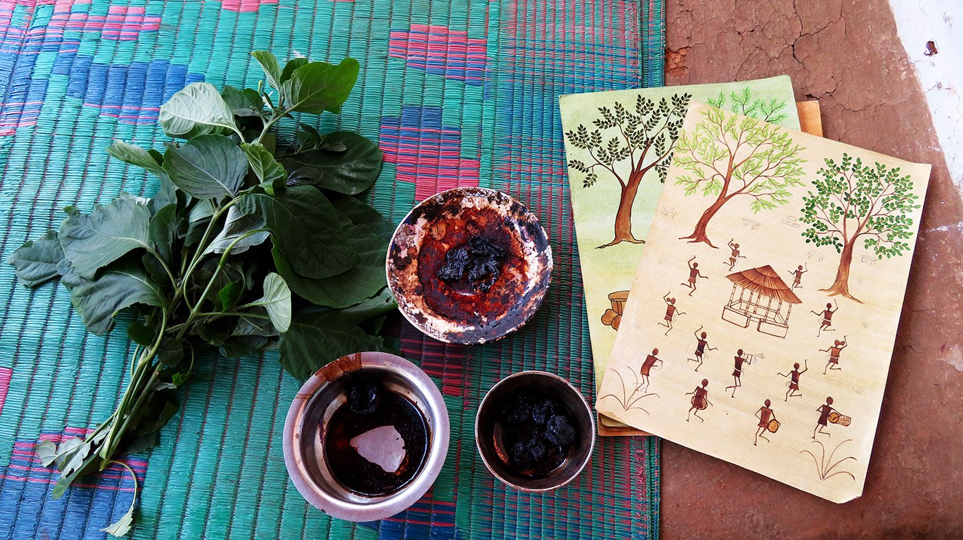 natural dyes and painings