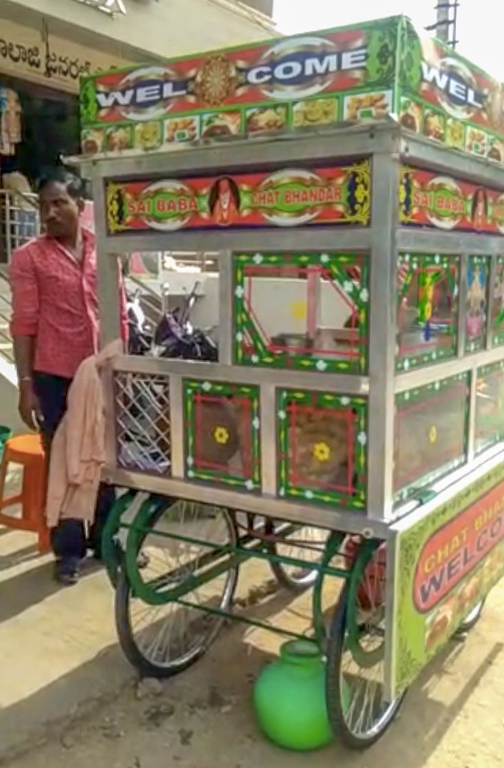 Birendra Singh and his wife Ramdekali ran three paani puri carts in Kalikiri village of Andhra’s Chittoor district

