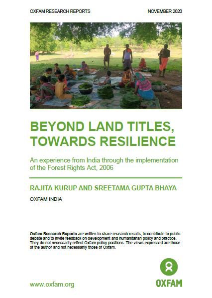 Beyond Land Titles, Towards Resilience