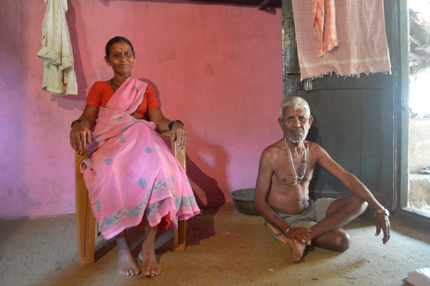 Keshav and Savita Mahale (left) in Pasodipada hamlet: 'With advances in medicine, people prefer doctors. But they come to us when medicines fail them. There is no harm in co-existing'. Bhagat Kashinath Kadam (right) with his wife Jijabai in Washala village: 'The doctors often seek our help in cases which they can’t explain'