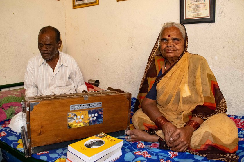 Dadu Salve and his wife Devbai manage on the meagre pension given by the state government to folk artists. Despite these hardships, his commitment to the Ambedkarite movement and his music are still the same