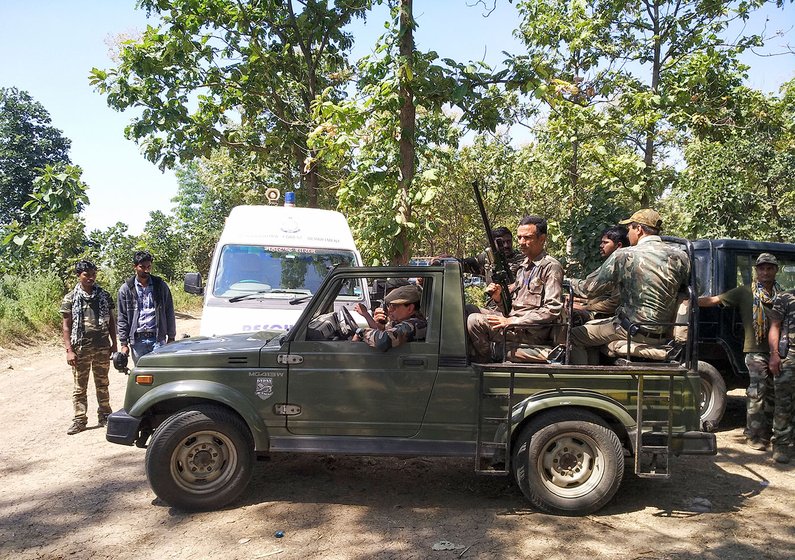 
team leaving in their patrolling jeep from the base camp in Loni to look for T1, a hunt that finally ended on November 2, after two months of daily tracking, and two years of the tigress remaining elusive