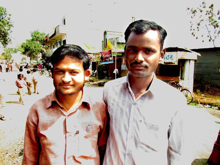 Sandeep Bidve on the right with his friend