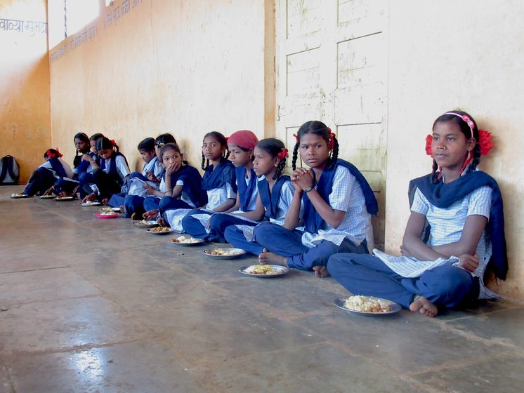 Meal being served to students at the school