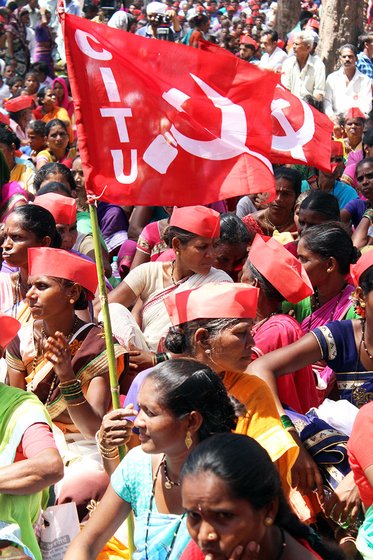Women at the farmers' march