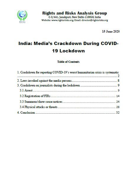 India: Media’s Crackdown During COVID-19 Lockdown
