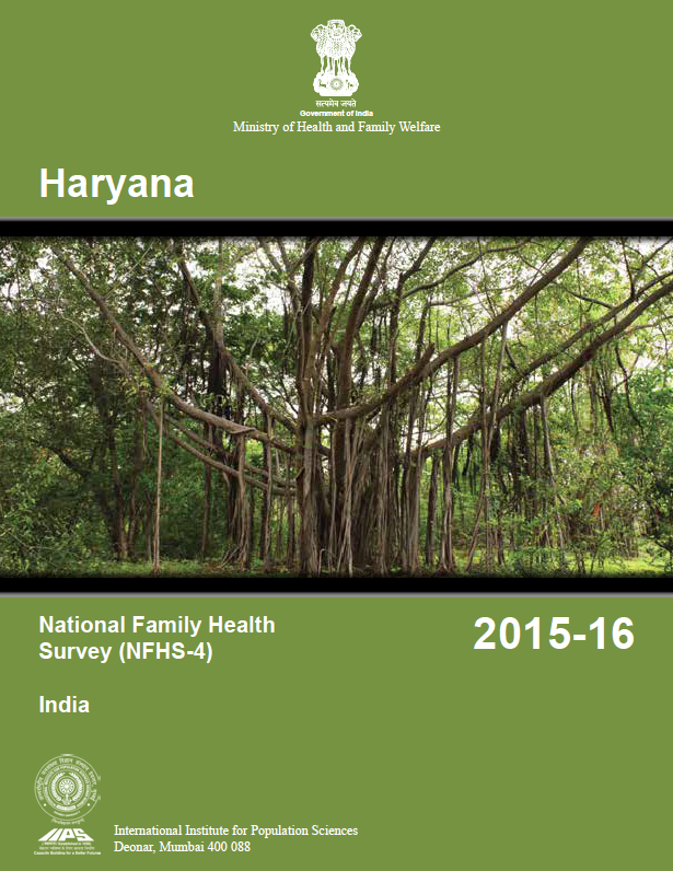 National Family Health Survey (NFHS-4) 2015-16: Haryana