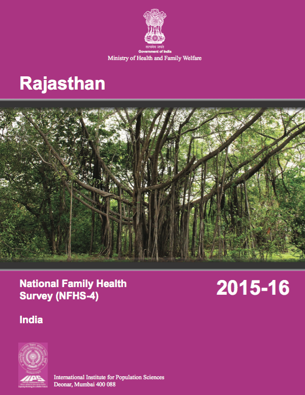 National Family Health Survey (NFHS-4) 2015-16: Rajasthan