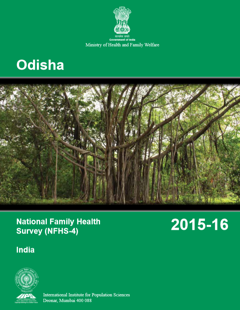 National Family Health Survey (NFHS-4), India, 2015-16 Odisha