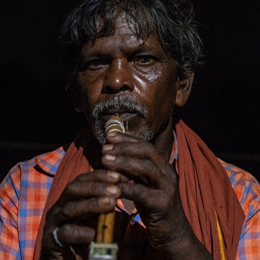 Pushparaj is a Farmer and musician (plays <em>naatu kuzhal</em>, a traditional instrument) from Periyagundri, Sathyamangalam, Erode, Tamil Nadu