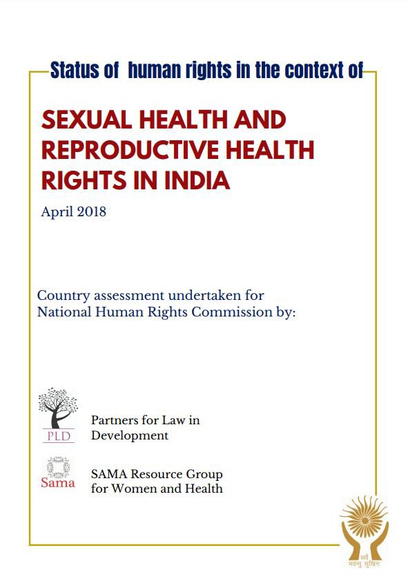 Status of human rights in the context of sexual health and reproductive health rights in India