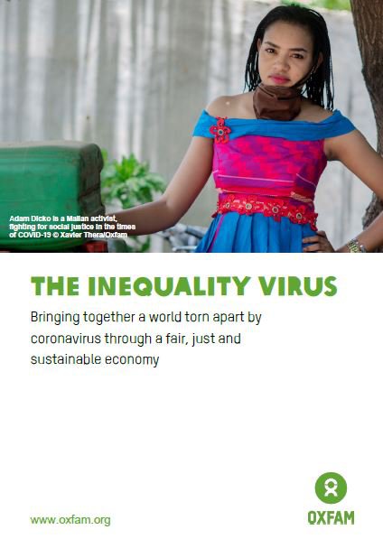 The Inequality Virus: Bringing together a world torn apart by coronavirus through a fair, just and sustainable economy
