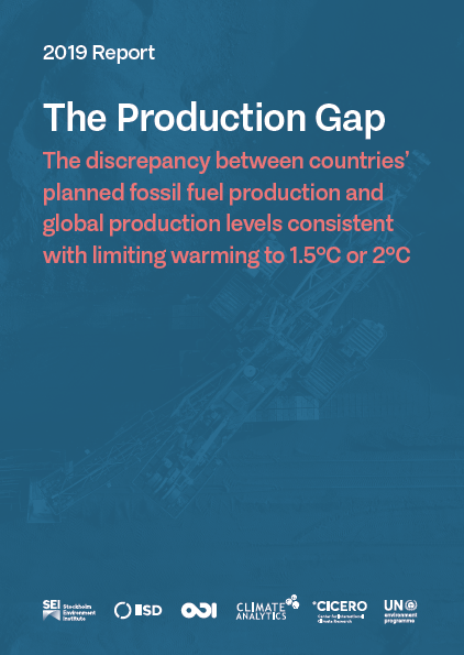 The Production Gap, 2019