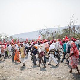 Farmers marching