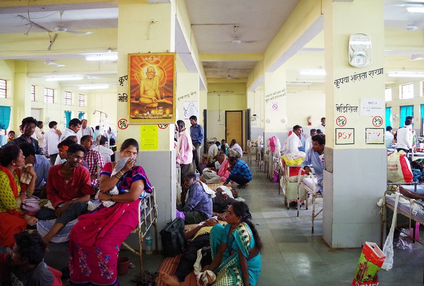 Ward number 18 of the Yavatmal Government Medical College and Hospital was flooded with patients mostly farmers who had accidentally inhaled toxic pesticides while spraying on their fields between July and November. This photo was taken in September 2017
