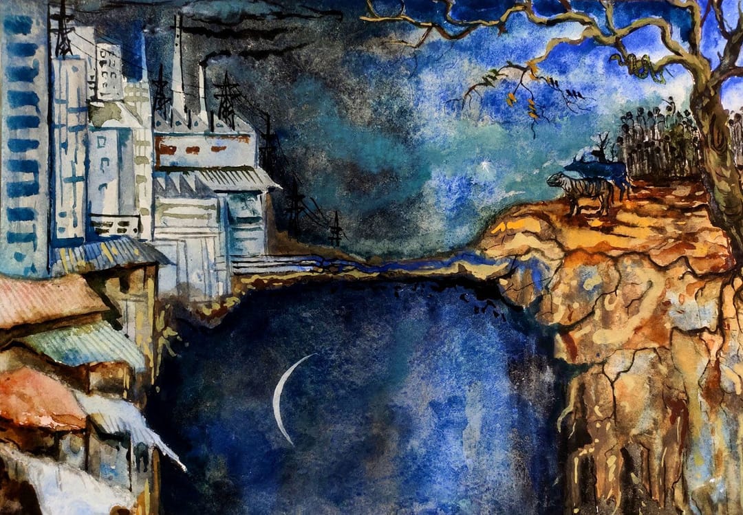 આદિવાસી અને 'ચંદ્ર માનવ'