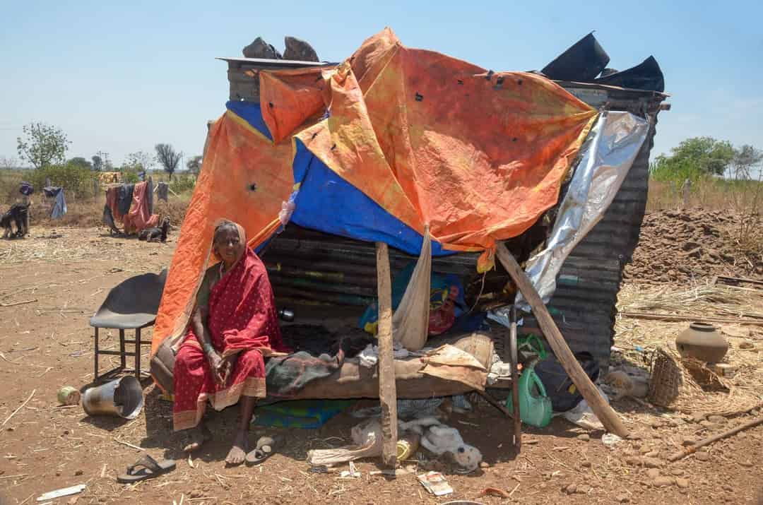 लॉकडाउन में भीख से वंचित पारधी