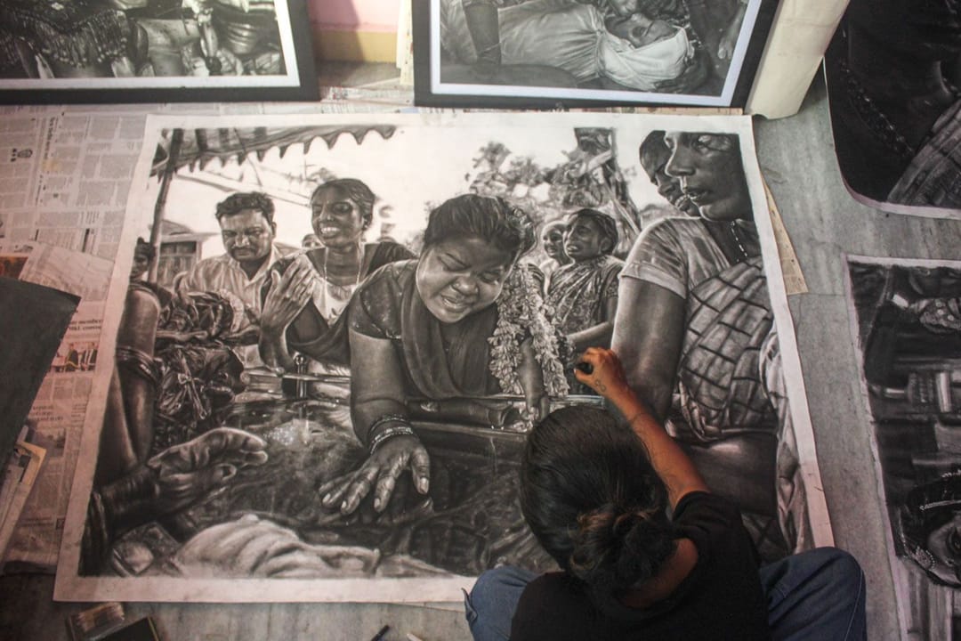 Hyperrealism and the art of Sathyapriya