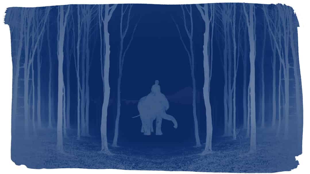 মাহুত আর রাক্ষুসে খিদে পেটে এক হাতি