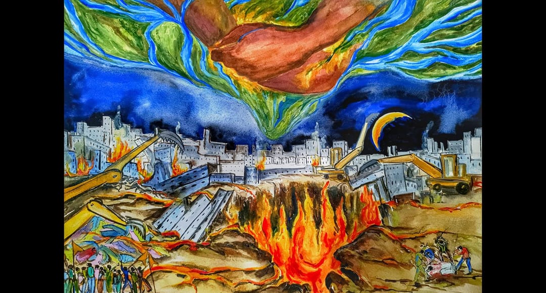 Fire, water, mountains, plains