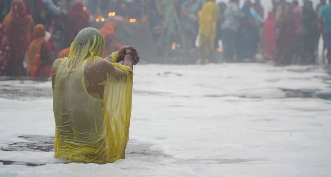 The foaming Yamuna: perilous piety