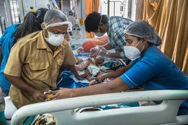 कोलकाता के बच्चों के अस्पताल पर लॉकडाउन की मार