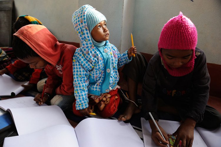 A school away from school in a Santal village