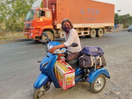 Panvel to MP: Four days and nights on a scooter