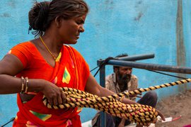 The tangled skeins of Rajbhoi rope makers