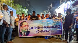 Dharavi’s Bhim celebrations