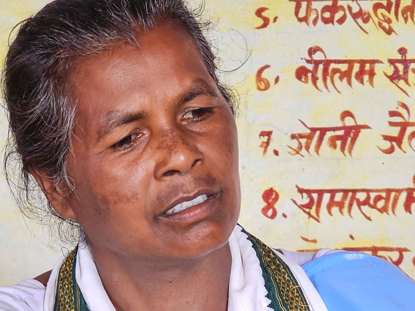 Teresa Lakra, sarpanch of the Tetra gram panchayat in Gumla district of Jharkhand