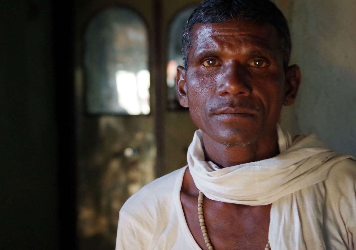 Vishwanath Khule, a marginal farmer, lost his entire crop during the drought year. His son, Vishla Khule, consumed a bottle of weedicide that Vishwanath had bought