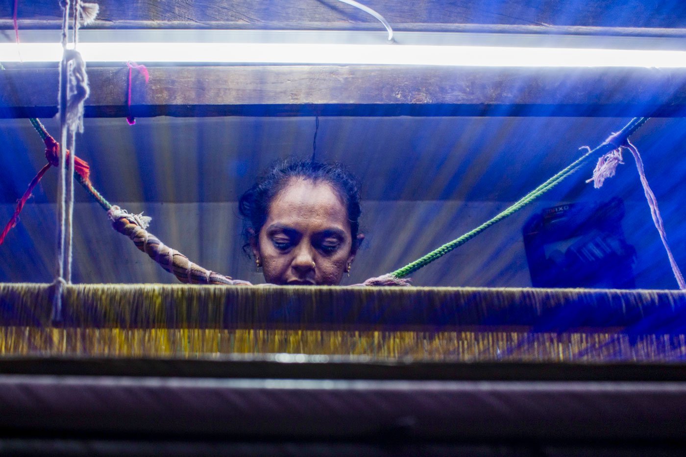 'It all begins with a single thread and ends with a single thread,' says Rekha Ben Vaghela, the only Dalit woman patola maker in Limbdi taluka of Gujarat. She is explaining the process that begins with the hank of silk yarn and finishes with the last thread going into the 252- inch long patola saree. Work involving over six months of labour